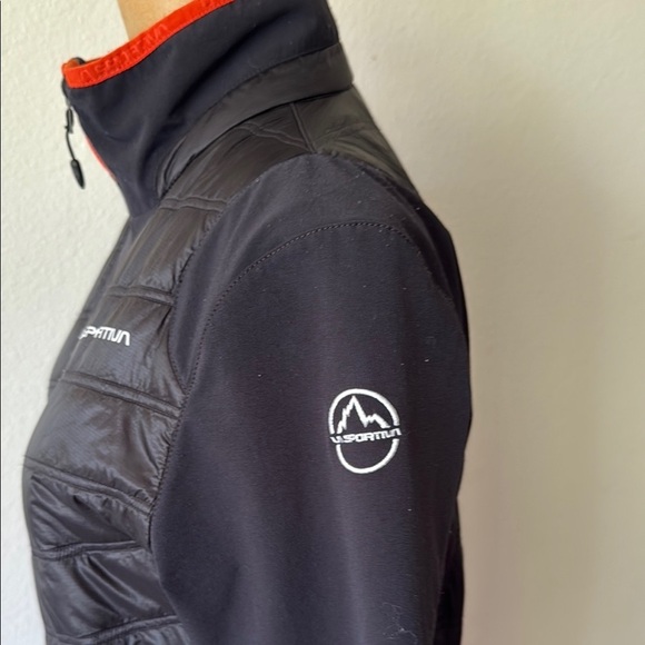 La Sportiva sz M Atlantis Jacket Black and Orange zip front great condition - Picture 3 of 8